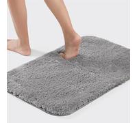 Good Nite 50 X 80cm Tapis De Bain en Microfibre Lavable en Machine Tapis De Bain Très Absorbant Tapis De Sol De Salle De Bain Antidérapant À Séchage Rapide Gris