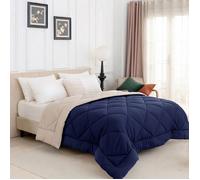 Good Nite Couette 240x220 cm Microfibre 300GSM, Réversible 4 Saisons, Chaude et Respirante, pour Lit 2 Personnes, Bleu