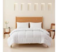 Good Nite Couette Toutes Saisons 135 x 200 cm pour 1 Personne, Couette Matelassée en Microfibre Blanche avec Attaches d'angle, Convient pour Housse de Couette 135x200