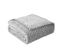 Good Nite Couverture Douillette - 130 x 150 cm - Douce et Chaude - en Microfibre - pour canapé et lit, Chambre à Coucher, Bureau - Gris