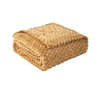 Good Nite Couverture Douillette 270 x 230 cm - Douce et Chaude - en Microfibre - pour canapé et lit, Chambre à Coucher, Bureau - Beige