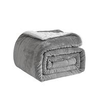 Good Nite Couverture Polaire Moelleuse et Douce, pour canapé, Couvre-lit, Voyage, Lavable en Machine, très Grand lit, 200 x 230 cm, Gris