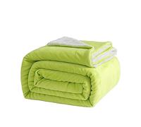 Good Nite Couverture Polaire Sherpa réversible en Polyester Douce et Chaude pour la Maison et Les Voyages (Vert, très Grand lit) 200 x 230 cm