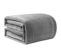 Good Nite Couvertures et Plaids Gris 200x230cm Couverture en Flanelle, Couverture Chaude de Canapé, Jete de lit, utilisable des Deux côtés