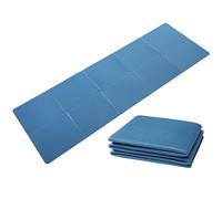 Good Nite Tapis de yoga pliable antidérapant portable léger pour fitness, pilates, sport, voyage, exercice pour femme et homme 183 x 61 x 0,6 cm (Bleu Marine)