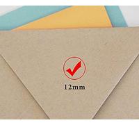 GOOD Timbre auto-encrage Mini Rubber ronde enseignants décoratifs Timbres 12mm