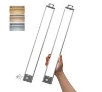 Goodea 4500mAh 44.5cm Lampe de Placard LED Rechargeable Cuisine Sous Meuble | 3 CCT, 90 Jours D'autonomie, 90 LED, Magnétique, Reglette lumiere lampe detecteur de mouvement interieur, Luminosité Réglable
