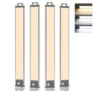 Goodea 4500mAh 44.5cm Lampe de Placard LED Rechargeable Cuisine Sous Meuble | 3 CCT, 90 Jours D'autonomie, 90 LED, Magnétique, Reglette lumiere lampe detecteur de mouvement interieur, Luminosité Réglable