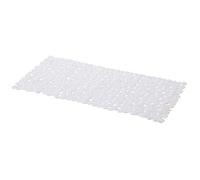GoodHome Koros Tapis antidérapant Baignoire et Douche Blanc en PVC 70 x 33 cm