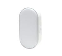 GoodHome Moresby Hublot LED intégré 700 lm 10 W 4000 K IP44 ovale blanc - applique murale 20 cm