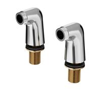 GoodHome Paire colonnettes chrome 6,7 cm