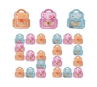 Goodie Bags - Trousse De Maquillage 7,09 X 7,87 X 0,04 Pouces avec Porte-clés, Pochette De Rangement en Forme De Mini Sac À Dos, pour Hommes Femmes Garçons Filles Jeunes Adolescents Petite Ami