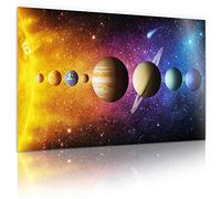 GOODS+GADGETS Affiche de l'Univers du système solaire XXL; Affiche de la photo de la galaxie spatiale; Impression d'art mural de l'Univers 80 x 45 cm (Système solaire)