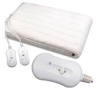 GOODS+GADGETS® Couverture Chauffante Électrique XXL 160x140 cm | Tapis chauffant lit double - chauffe-matelas thermique avec télécommande filaire - protection surchauffe