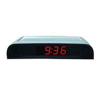 Goodtimera Horloge Automatique numérique de Voiture - Batterie Solaire autocollante 24 Heures avec thermomètre Accessoires de Voiture électroniques