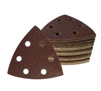 Goodway Lot de 180 feuilles abrasives Delta - 93 x 93 x 93 mm - 6 trous - 30 x grain 40/60/80/120/180/240 pour ponceuse delta - Papier abrasif de qualité supérieure