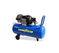 Goodyear - Compresseur d'air 100 litres Capacité d'aspiration 412 litres/minute. 2800 tr/min. 10 barres. Soupape de sécurité CE. Idéal pour un usage domestique de bricolage