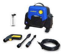Goodyear - Nettoyeur Haute Pression Électrique 1400W, 105 Bars, Débit 408 L/h, Machine à Laver à Pression pour Nettoyage de Voiture, Jardin et Terrasse, avec Lance Réglable et Buse Turbo