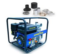 Goodyear - Pompe à Eau Thermique 7CV 212cm³ - Motopompe Essence Moteur 4 Temps Eau Propre - Raccords 50 mm, Débit 32 000 l/h - pour Irrigation Jardin, Vidange Piscine, Vide Cave, Inondation
