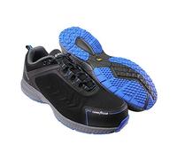 Goodyear Pour des hommes Sports Athlétiques vêtements de travail Composite Métal Maraudeur Toe & Midsole Le travail des formateurs S1P HRO SRA, Bleu rouge, 43 EU