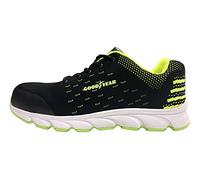 Goodyear Workwear GYSHU1571 Hommes Hommes sans Métal Composite Orteil Résistant À La Perforation Entraînement De Sécurité Au Travail S1P/SRA, Noir Vert, 48 EU