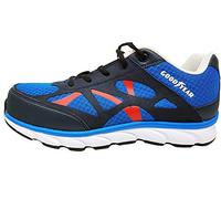 Goodyear Workwear GYSHU1633 Hommes Métal Maraudeur Chaussure légère Composite Toe flexible Semelle intermédiaire Workwear Entraîneur S1P / SRA/HRO, Noir/Bleu, Royaume-Uni 10 UE 44