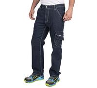 Goodyear Workwear Hommes Vêtements Multi Poche Cargo Travail Carpenter Jeans, Stretch Utilitaire Bleu (Navy Blue), W30/REG 32"