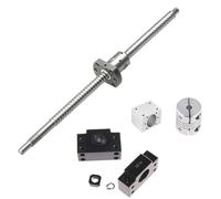GooEquip SFU1204 Vis à billes, 550 mm, en acier inoxydable, avec support BK10 / BF10, boîtier d'écrou et kit d'embrayage, pièces CNC