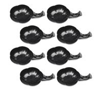GOOHOCHY 12 Pièces Porte-pinceaux en Plastique Noir pour Calligraphie Encrier Multifonction Facile à Nettoyer, pour Atelier et Bureau D'étude