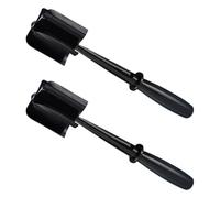GOOHOCHY 2 Pièces Hachoir Manuel Multifonction pour Viande Hachée en Pp Noir, Outil Cuisine Mixeur Pratique pour Cuisson Maison et Repas la Poêle