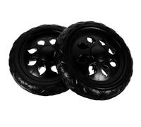 GOOHOCHY 2 Pièces Roues de Chariot de Course Roulettes de Remplacement Stables et Faciles à Installer pour Chariot à Roulettes Accessoires pour Trolley et Épicerie Compatible