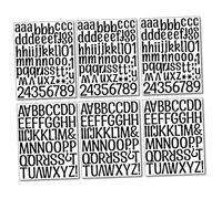 GOOHOCHY 6 Feuilles Autocollants Alphabet et Chiffres DIY Lettres Autoadhésives pour Décoration Murale Salle de Jeux et Éducation Stickers Amovibles pour Chambre Garçon Fille et Classe