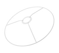 GOOHOCHY Abat Jour 30cm Rond en Fer Blanc Anneau E27, Cadre Robuste et Élégant pour Lampe de Bureau ou Plafonnier, pour Décoration Vintage Simple