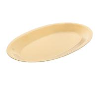 GOOHOCHY Assiette en Acier Inoxydable Dorée Ronde Motif Embossé, Assiette de Service Polyvalente pour Restaurants et Réunions de Famille Style Vintage Rétro