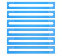 GOOHOCHY Bandes de Lecture Guidées Superpositions Portables en Acrylique Bleu Lot de 6 pour Dyslexie pour Livres et Matériel Scolaire en Classe
