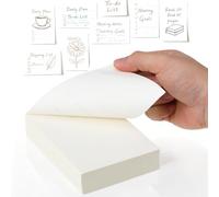 GOOHOCHY Bloc-notes papier blanc 250 feuilles lisses détachables pour listes de courses et organisation scolaire usage polyvalent