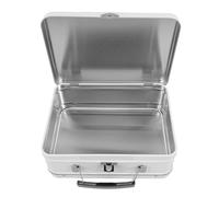 GOOHOCHY Boîte à Lunch en Fer Portable Facile à Nettoyer avec Couvercle à Charnière et Verrou, Design Rétro Blanc pour Fruits et Légumes à L'école Camping