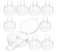 GOOHOCHY Boîtes à Bonbons de Valise Ronde Ps, Lot de 12 Pièces, Design Unique Portable et Décoratif pour Shower de Mariage et Fêtes