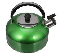 GOOHOCHY Bouilloire Sifflante Inox 3l pour Cuisinière et Induction, Théière Fond Plat, Poignée Ergonomique, Couleur Vert Herbe, Compatible Gaz et Plaques Électriques, Ustensile Cuisine