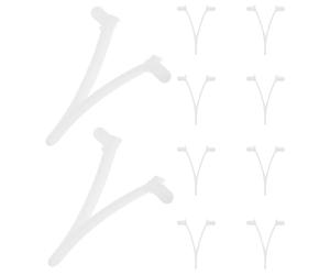 GOOHOCHY Clips de Fixation en Plastique Beige Sandales Lot de 10 Pièces Femme été Légères et Élages pour Piscine pour Accessoires de Piscine