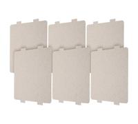 GOOHOCHY Couvercle du Guide D'ondes pour Micro-ondes 6pcs en Résine et Mica Haute Température, Accessoire de Réparation Solide pour Prolonger la Vie du Four