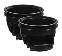 GOOHOCHY Dispositif Anti-refoulement pour Siphon de Sol en ABS Noir 2 Pièces, Adapté aux Bouchons d'Évier et Drain de Plancher, Usage en Cuisine et Salle de Bain