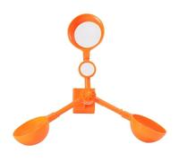 GOOHOCHY Effaroucheur à Oiseaux en Abs Orange Moulin à Vent pour Protection des Bungalows et Cours, Dispositif Éolien Anti-nuisibles pour Jardin