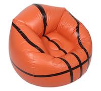 GOOHOCHY Fauteuil Gonflable Marron Forme Ballon de Basketball 110x110x85cm Offrant Soutien et Polyvalence pour Randonnées et Pique-niques
