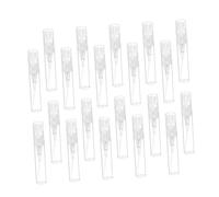 GOOHOCHY Flacon Parfum Rechargeable 20 Pièces 2Ml Mini Vaporisateur Blanc pour Voyage et Cosmétique Flacon Hydratant