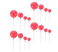 GOOHOCHY Lot de 20 Boules Décoratives pour Gâteau en Mousse et Métal Légères, Décoration de Gâteaux d'anniversaire et Mariage