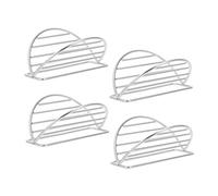 GOOHOCHY Lot De 4 Supports À Tacos Individuels : Support À Burritos Individuel, Plateau De Service pour Tortillas, Support À Sushis en Acier Inoxydable, Fil Métallique pour Restaurant,