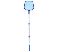 GOOHOCHY Outil de Nettoyage de Piscine Bleu Canne Télescopique en Alliage D'aluminium et Maille Fine pour Récupérer Feuilles et Insectes Lors de Fête Estivale Bassin ou Fontaine