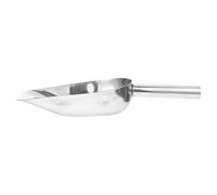 GOOHOCHY Pelle à Glace en Acier Inoxydable Réutilisable Design Ergonomique, Pelle Alimentaire Multifonction pour Seau à Glace et Bar Argenté