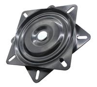 GOOHOCHY siège pivotant Plaque pivotante pour Tabouret de Bar en Acier laminé à Froid Noir mécanisme de pivotement de Meuble 360° pour chaises pivotantes